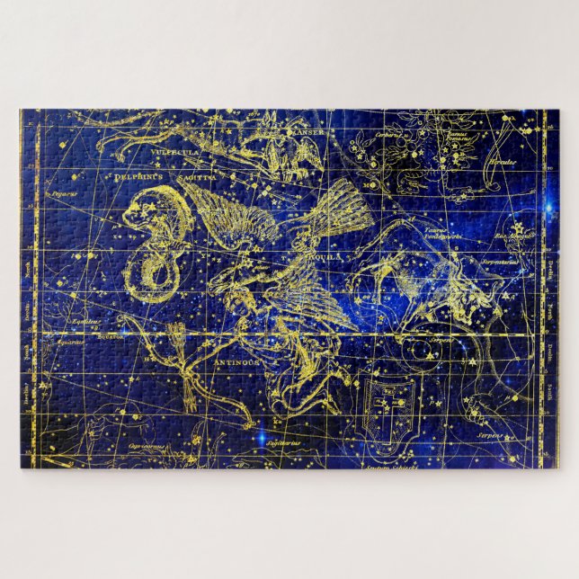 Constellation of Delphinus Jigsaw Puzzle (Horizontal)