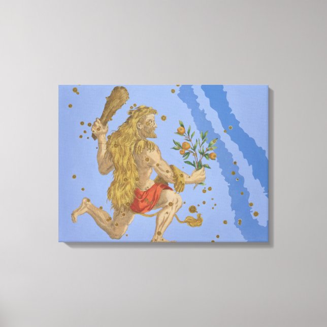 Constellation of Hercules Lion's Pelt, from 'Urano Canvas Print (Front)