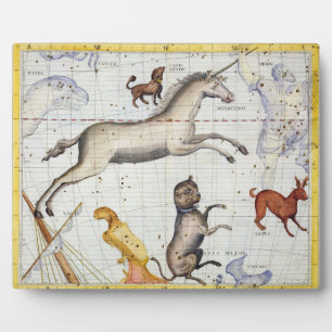 Constellation of Monoceros with Canis Major and Mi Plaque