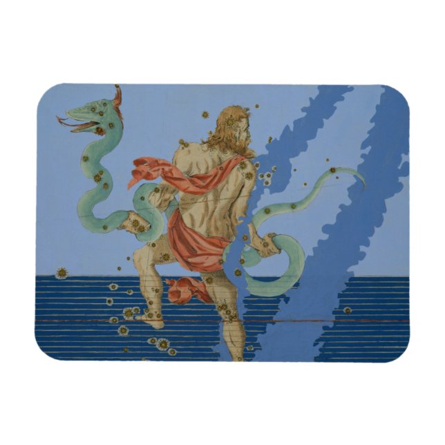 Constellation of Ophiuchus Group, from 'Uranometri Magnet (Horizontal)