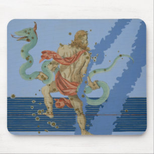 Constellation of Ophiuchus Group, from 'Uranometri Mouse Pad