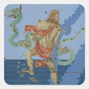 Constellation of Ophiuchus Group, from 'Uranometri Square Sticker