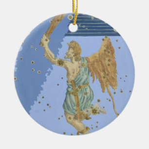 Constellation of Orion, from 'Uranometria' by Joha Ceramic Tree Decoration