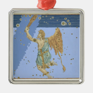 Constellation of Orion, from 'Uranometria' by Joha Metal Tree Decoration