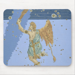 Constellation of Orion, from 'Uranometria' by Joha Mouse Pad
