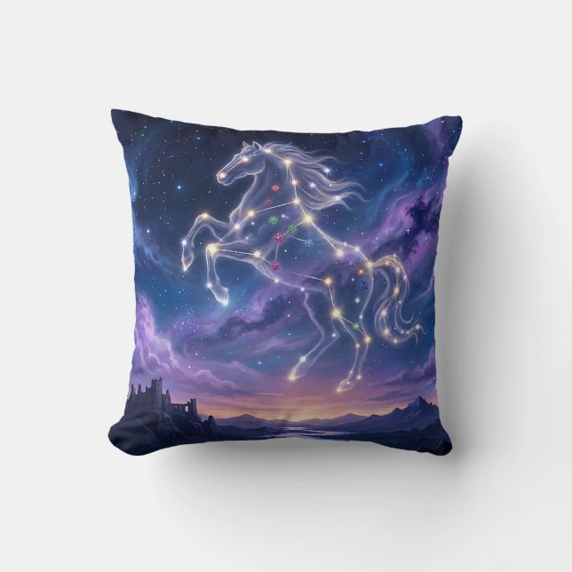 Constellation of the Valiant Steed Cushion (Front)