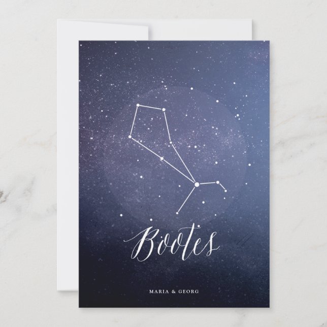 Constellation Star Celestial Table Number Bootes (Front)