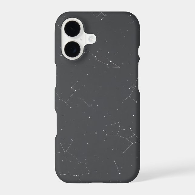 Constellation Star Map Phone Case | Charcoal (Back)