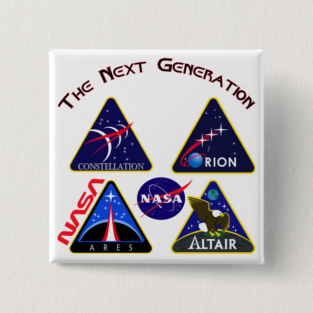 Constellation: The Next Generation 15 Cm Square Badge (Front)