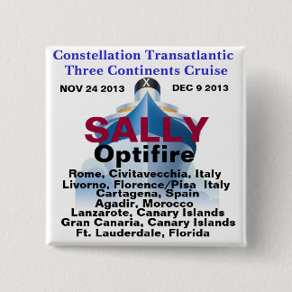 Constellation Transatlantic Three Continent Cruise 15 Cm Square Badge