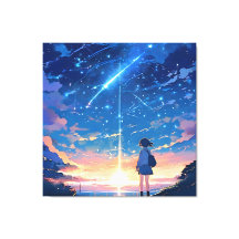 constellation with shooting stars