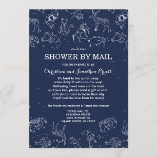 Constellations Baby Shower By Mail Long Distance Invitation