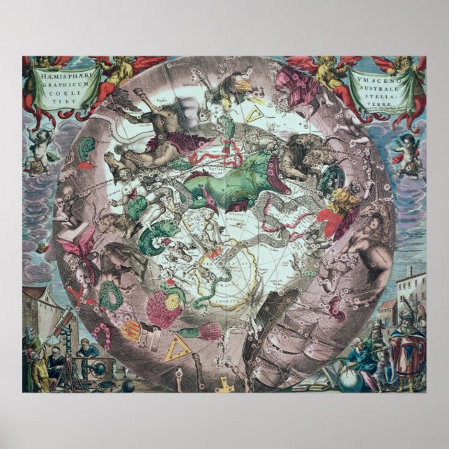 Constellations of the Southern Hemisphere Poster (Front)