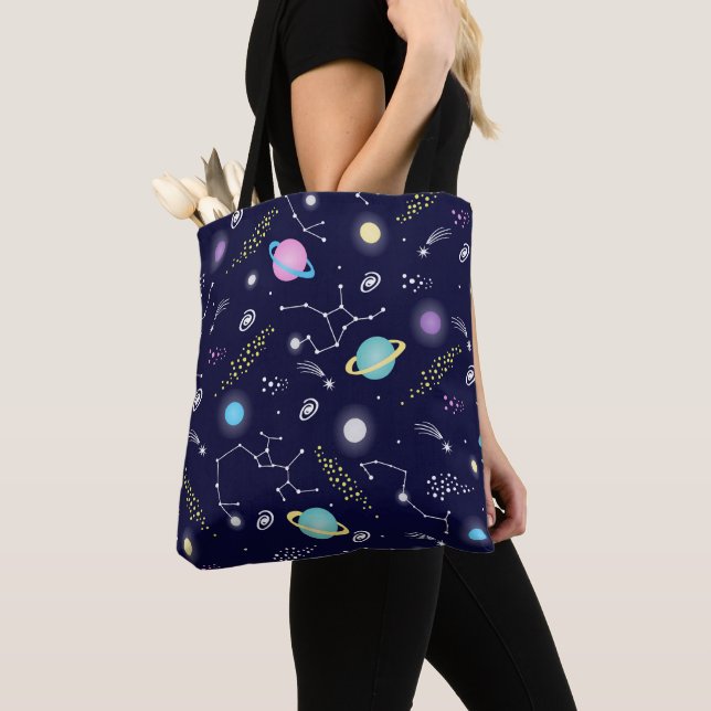 Constellations Pattern Tote Bag (Close Up)