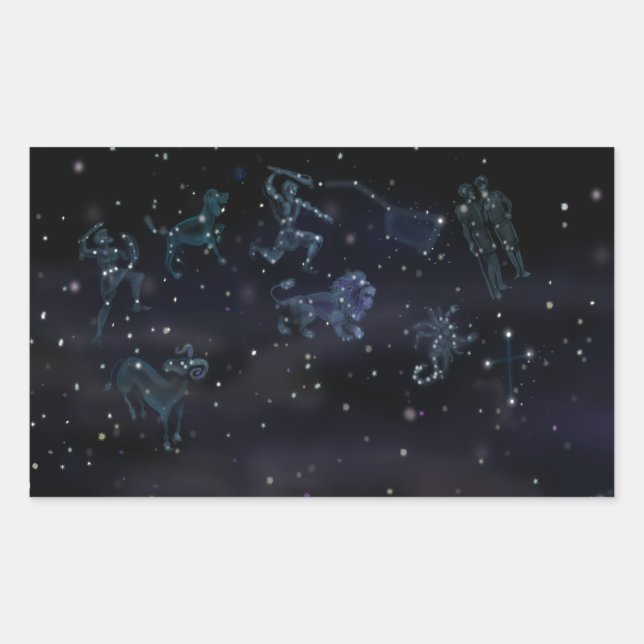 Constellations Rectangular Sticker (Front)