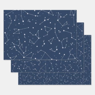 Constellations Wrapping Paper Sheet