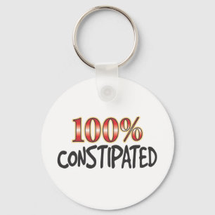 Constipated 100 Percent Key Ring