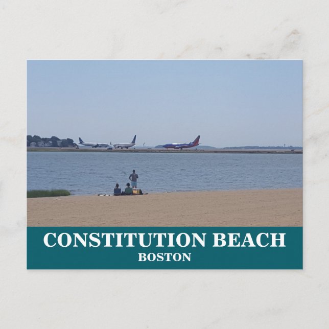 Constitution Beach Boston Postcard (Front)