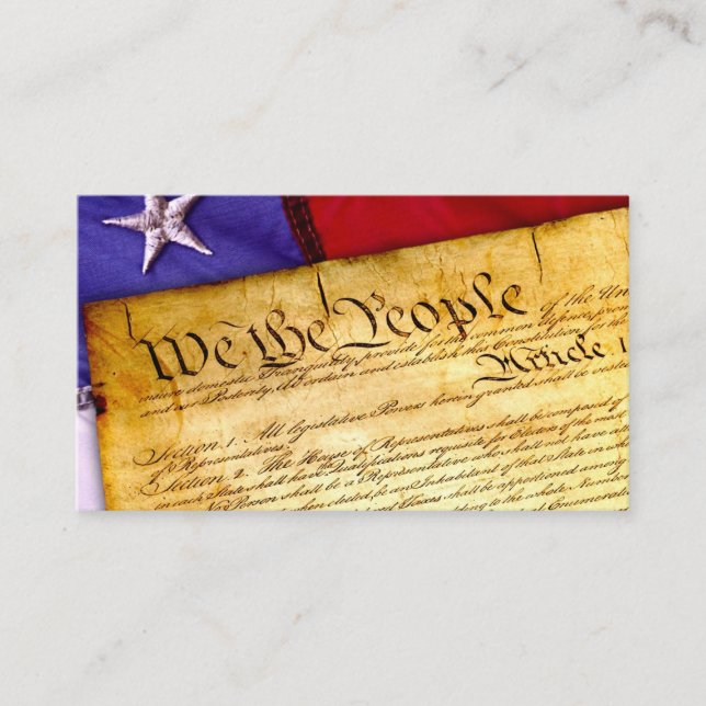 Constitution Business Cards (Front)