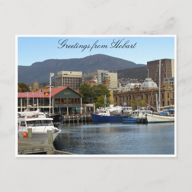 constitution dock hobart postcard (Front)