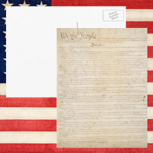Constitution of the United States, We The People Postcard