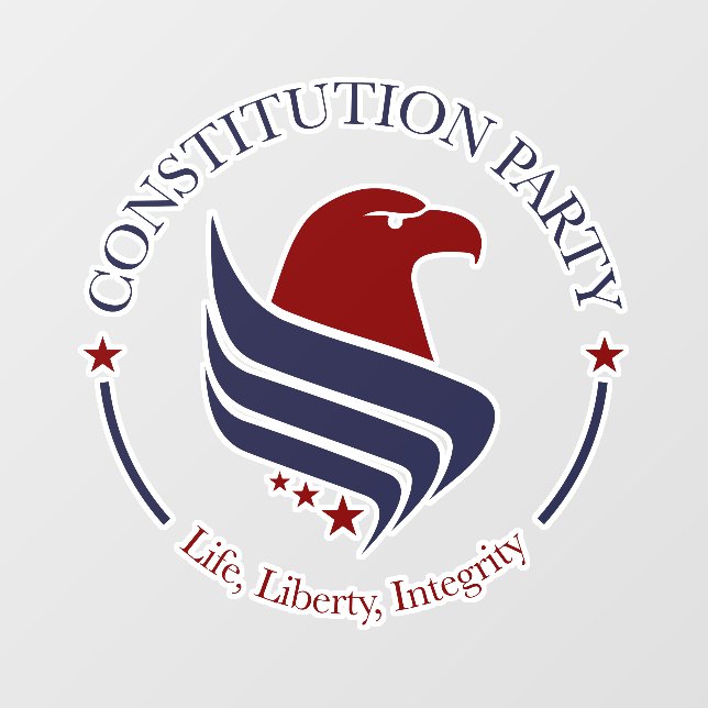 Constitution Party window cling  (Sheet)