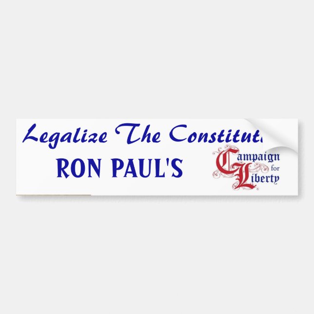 constitution_quill_pen, y63rs, Leg... - Customised Bumper Sticker (Front)