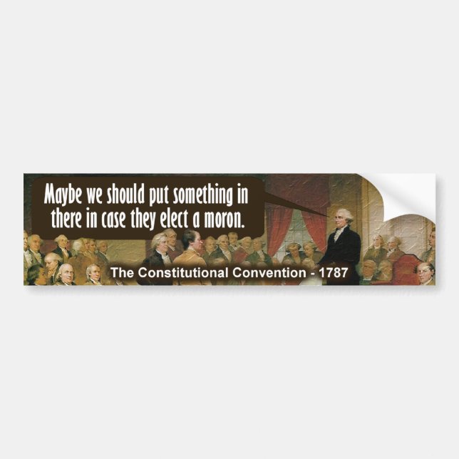 Constitutional Convention Bumper Sticker (Front)