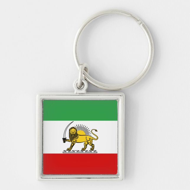 Constitutional Monarchy of Iran flag (1907-1980) Key Ring (Front)