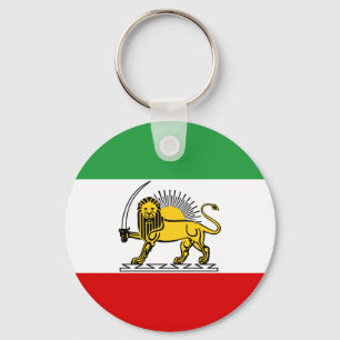 Constitutional Monarchy of Iran flag (1907-1980) Key Ring