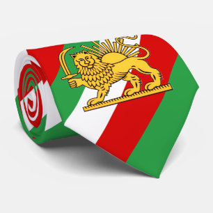 Constitutional Monarchy of Iran flag themed Tie