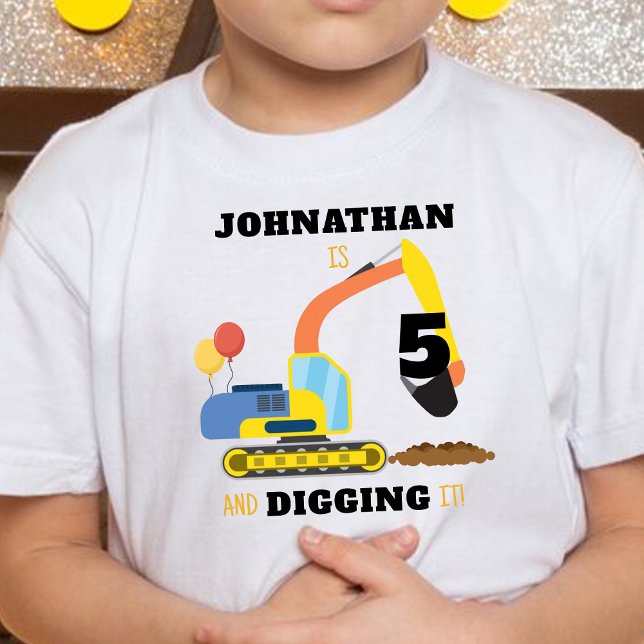 Construction 5th Birthday Toddler T-Shirt (Creator Uploaded)