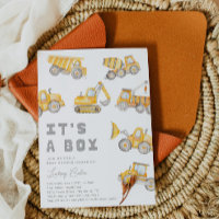 Construction Baby Shower Invitation