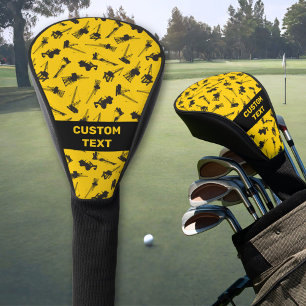 Construction Background Golf Head Cover