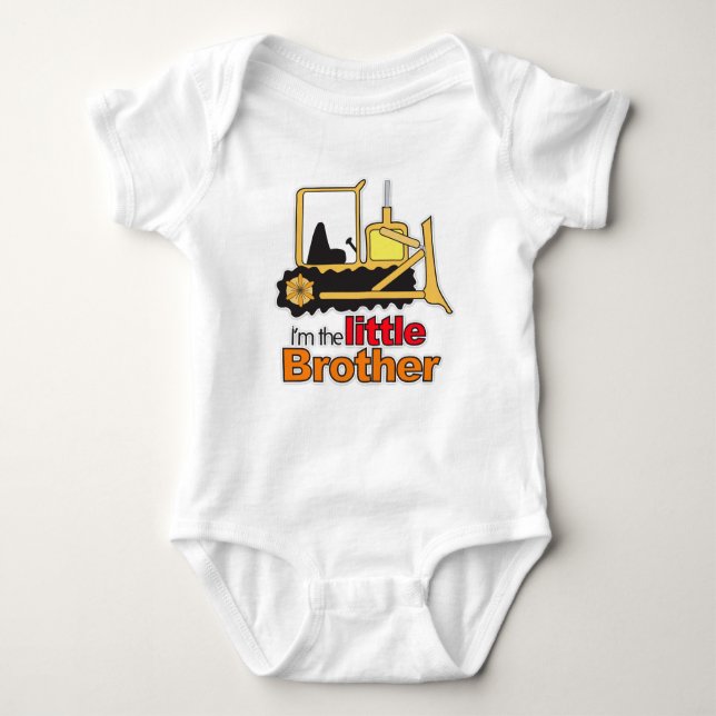 Construction Backhoe Digger Little Brother Shirt (Front)