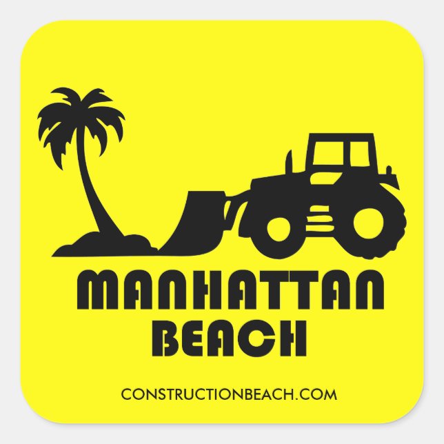 Construction Beach Sticker (Front)
