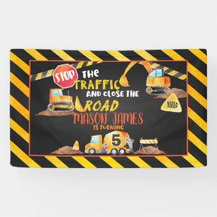 Construction Birthday Banner - BL