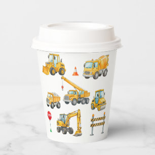 Construction Birthday Paper Cups