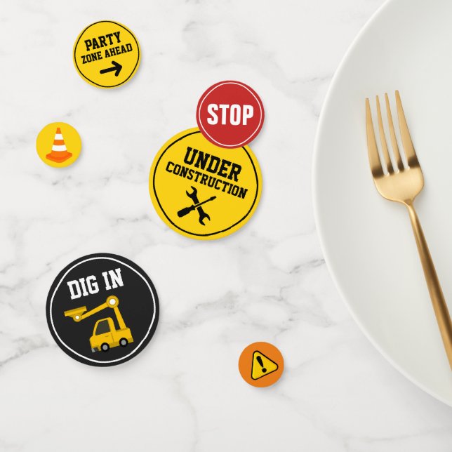 Construction Birthday Party Confetti (Group)