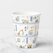 Construction Birthday Party Cups