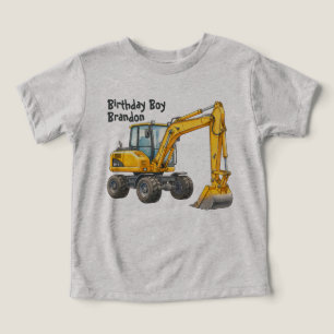 Construction Birthday Party Digger T-Shirt