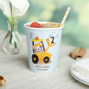 Construction Birthday Party Paper Cups