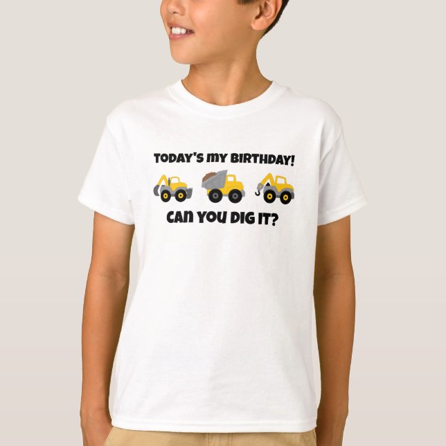 Construction Birthday Party T-Shirt (Front)