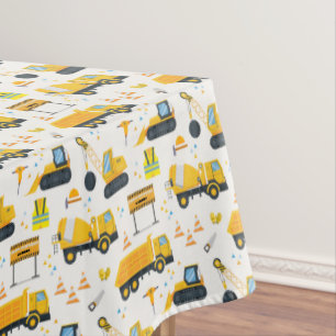 Construction Birthday Party Tablecloth 