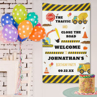 Construction Birthday Party Welcome