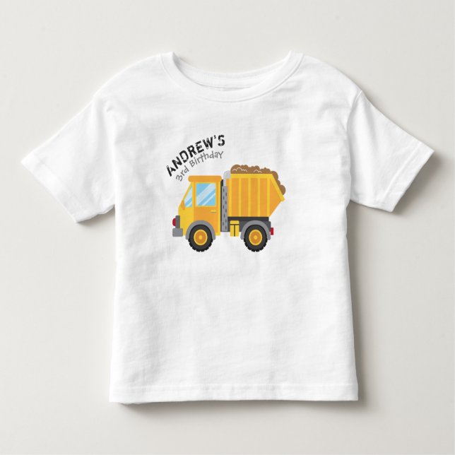 Construction Birthday Tshirt (Front)