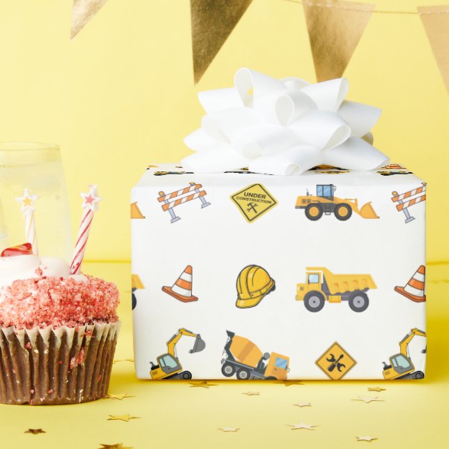 Construction Birthday  Wrapping Paper (Birthday Party)