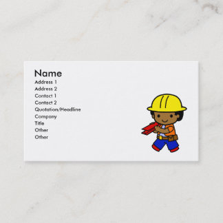 Construction Boy Business Card