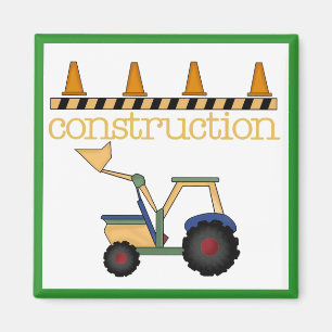 Construction Bucket Loader t-shirts and Gifts Magnet
