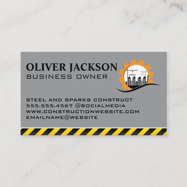 Construction Build | General Contractor Business Card (Front)